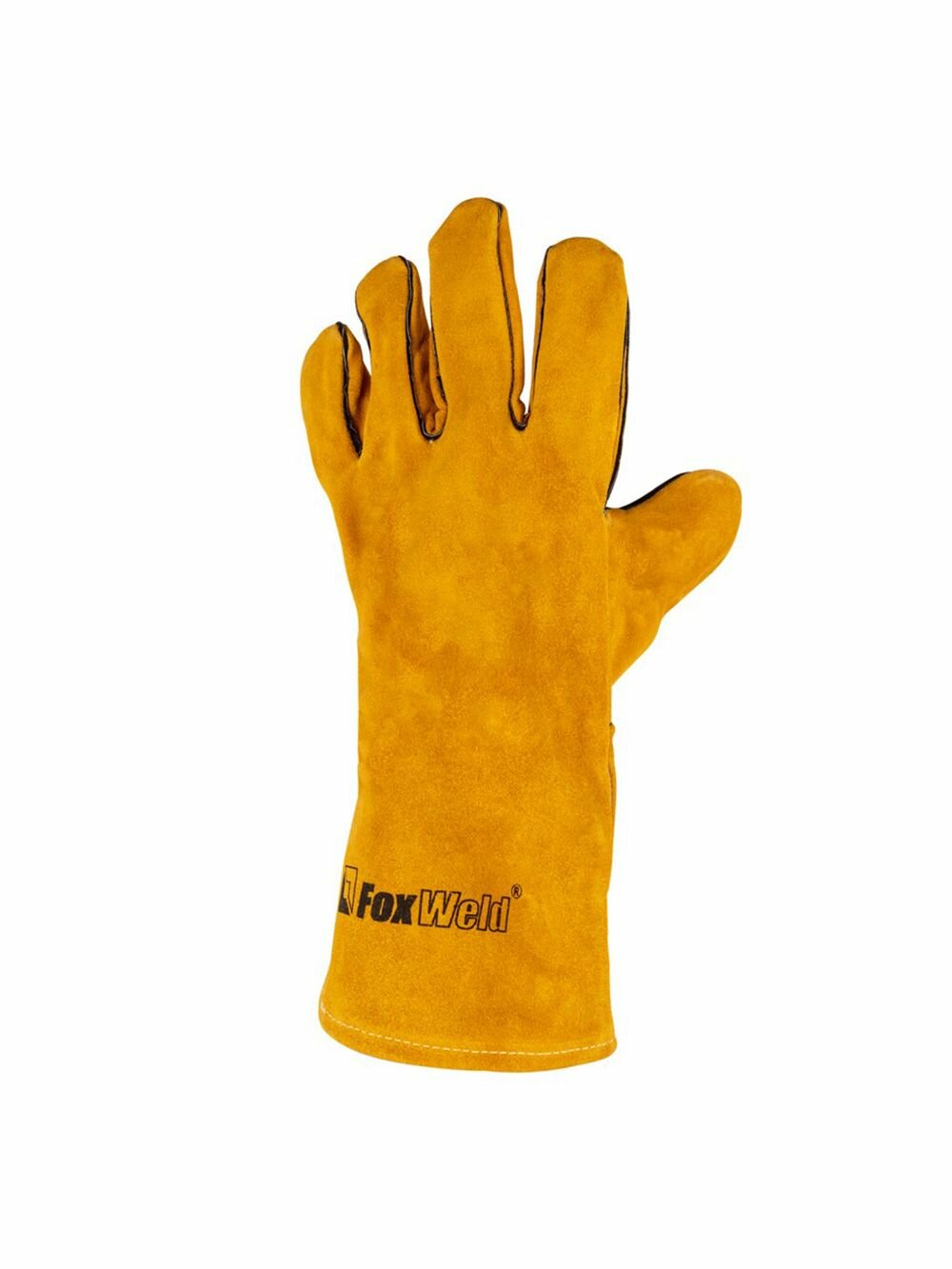 Краги из натуральной кожи термостойкие "Янтарь" КС-04 с кевларовыми нитками — фото 1