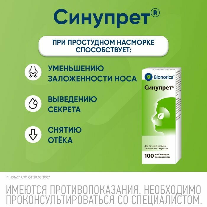 Картинки Синупрет, капли для приема внутрь, 100 мл