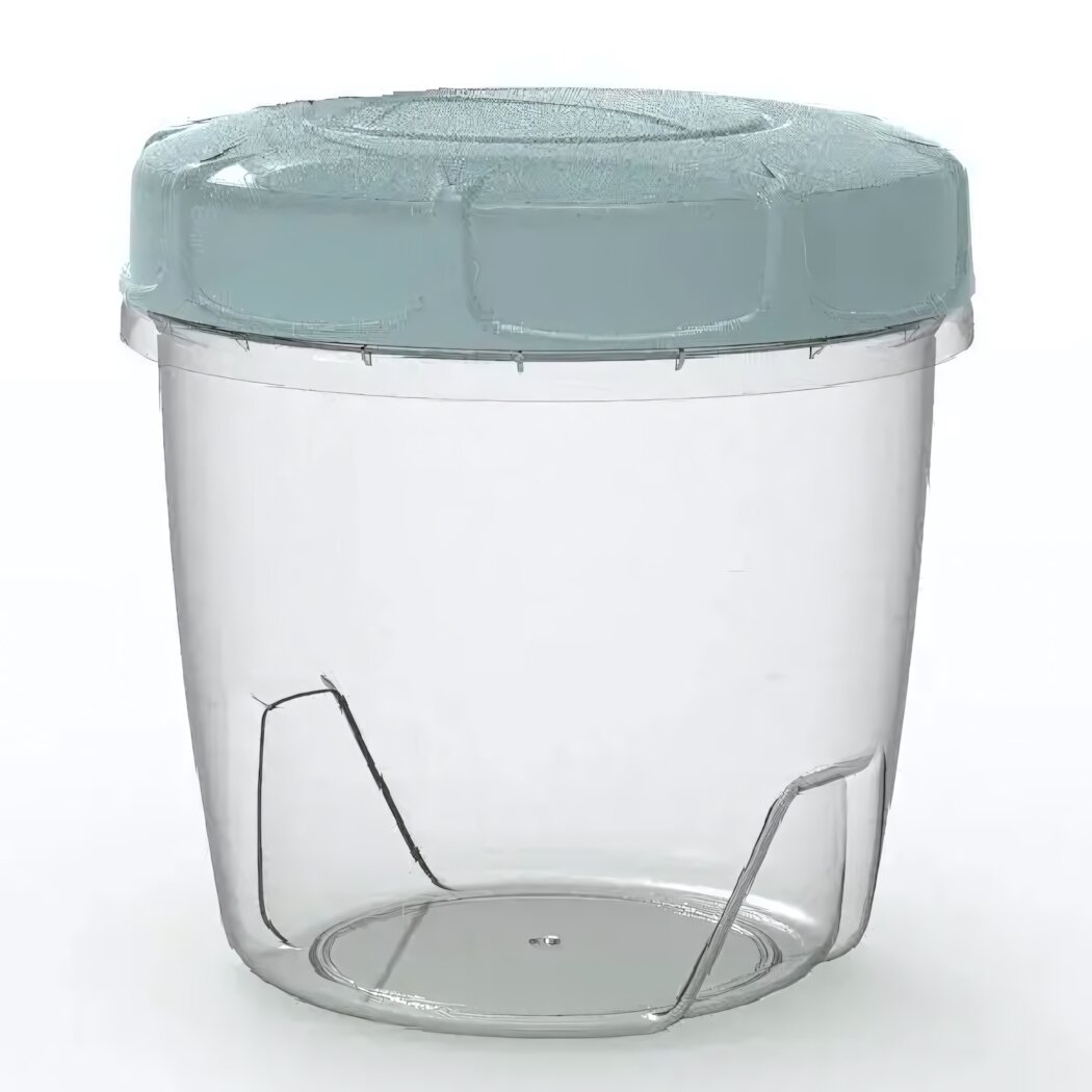 Банка для хранения продуктов «LILU» 05 л с герметичной крышкой пластик бирюзовый