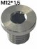 Заглушка М12*1,5 нержавеющая сталь