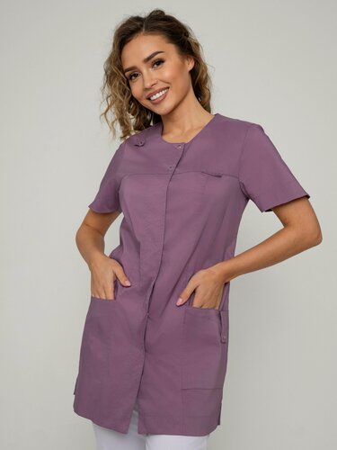 Изображение товара Рубашка медицинская Uniformed 406.2.7, женская, размер 58, тиси, сиреневая