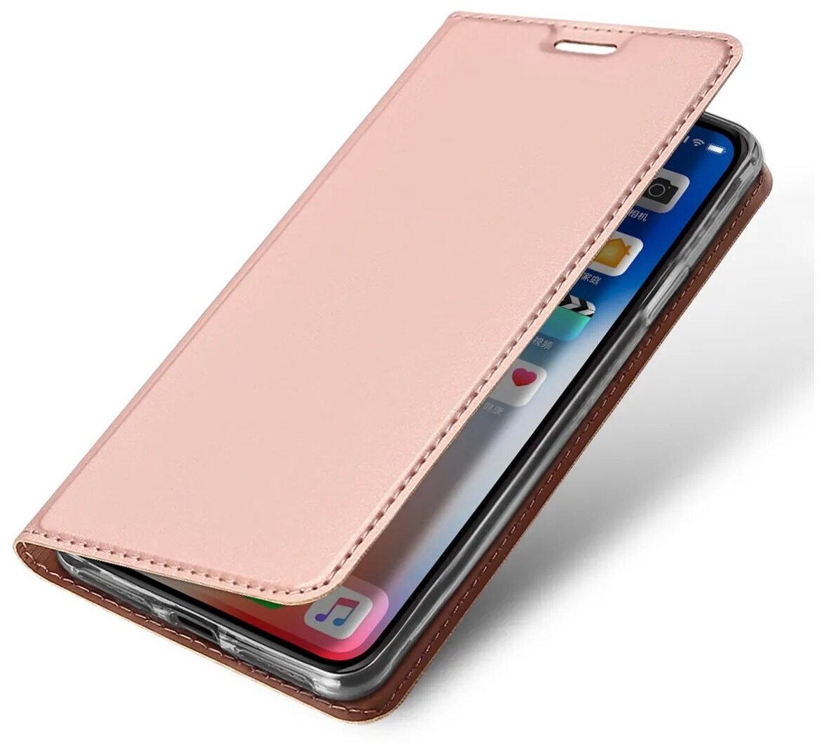 Чехол-книжка для Samsung G955F, Galaxy S8 Plus, DU DU, боковой, розовый
