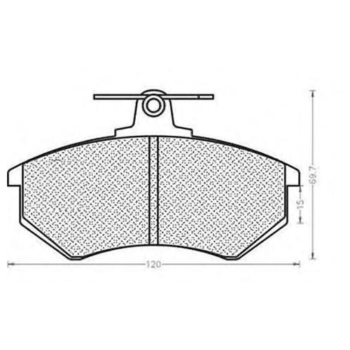 Дисковые тормозные колодки передние MAGNETI MARELLI 430216170196 для Audi 100 (4 шт.)