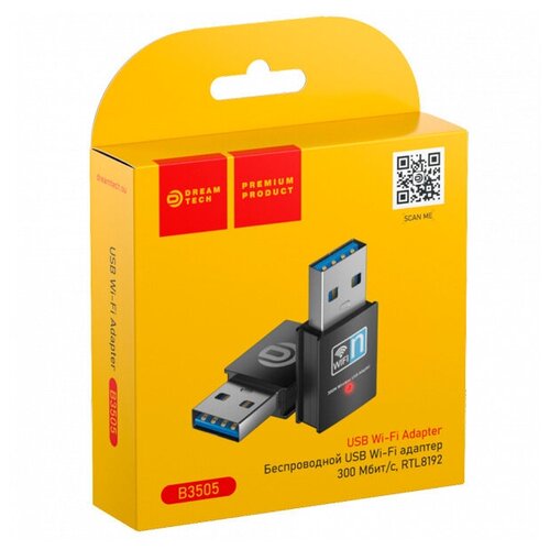 Lares TX Wi-Fi адаптер B3505 (RTL8192 300Mbit/s) черный DREAM