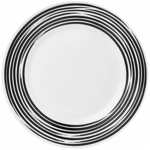 Тарелка обеденная Brushed Black 27 см, стекло, Corelle, 1118390