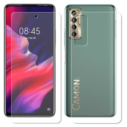 Гидрогелевая пленка LuxCase для Tecno Camon 17P 0.14mm Front and Back Transparent 86581