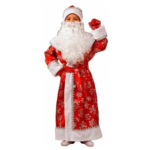 фото Батик детский карнавальный костюм «дедушка мороз», сатин, р. 38