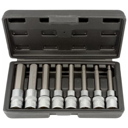 фото Набор головок (dr1/2"; вставка hex) 8пр в кейсе (5-17мм l-100mm) (автоdело) 39400, шт