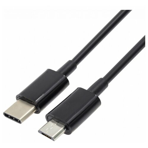 дата кабель exployd ex1493 2 4а microusb черный 1 м Дата-кабель MicroUSB-Type-C, 1 м, черный