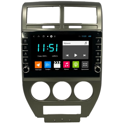 Штатная магнитола Zenith Jeep Compas 2006-2010, Android 10, 4/64GB