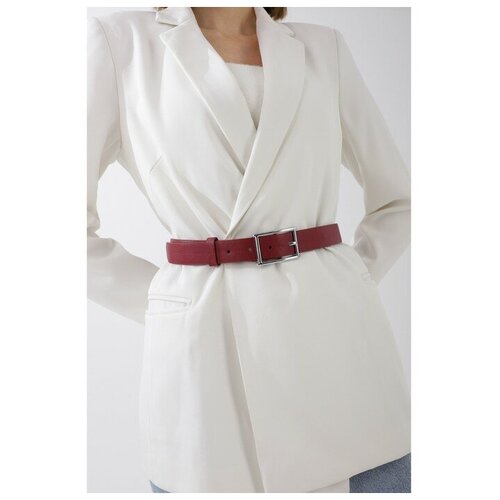 фото Ремень жен 05-01-02-01, 2,8*0,3*115 см, винт, пряжка металл, малиновый rusexpress