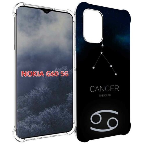Чехол MyPads знак зодиака рак 2 для Nokia G60 5G задняя-панель-накладка-бампер