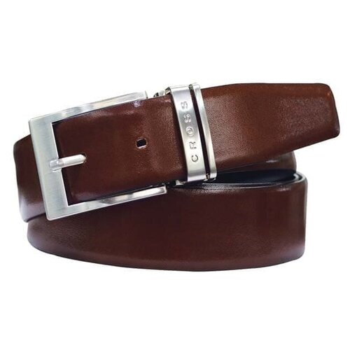 фото Ремень cross classic century двухсторонний, кожа наппа гладкая, цвет чёрный/коричневый, 126 х 3,5 см