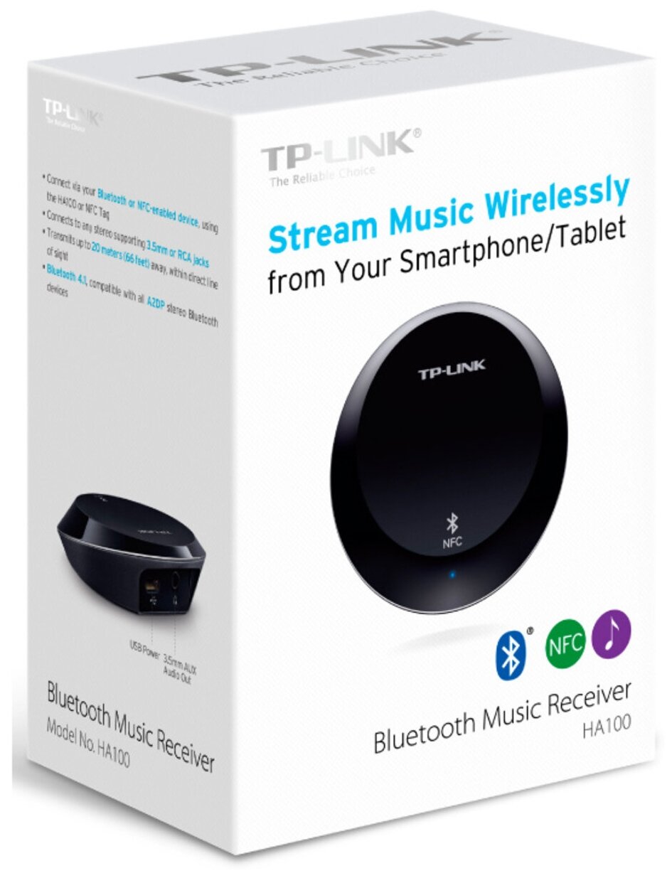 Bluetooth-Receiver TP-Link HA100 Mono черный беспроводные BT - фото №16