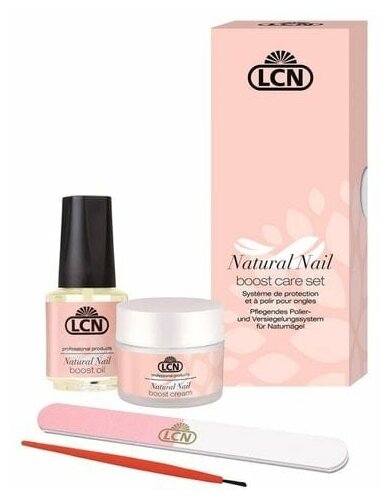 LCN, Улучшенный набор для немецкого маникюра Natural Nail Boost Care Set