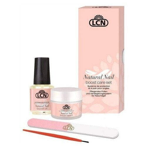 фото Lcn, улучшенный набор для немецкого маникюра natural nail boost care set