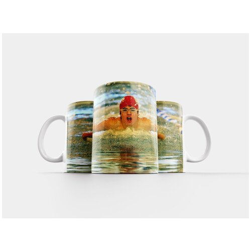 фото Кружка "пловец, плавание, спортсмен" 320 мл lotsprints