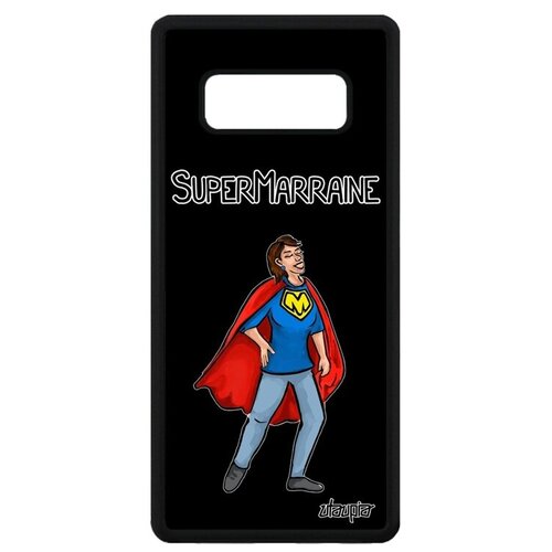фото Стильный чехол на телефон // samsung galaxy note 8 // "суперкрестная" супергерой крестины, utaupia, черный