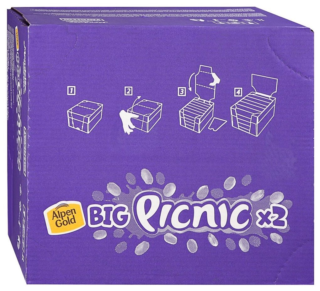 Батончик Picnic Big, 76 г, 30 шт.