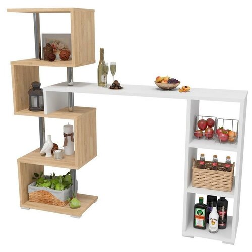 Барная стойка Мальта-2 Дуб сонома/Белый