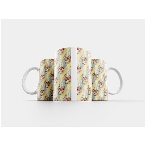 фото Кружка "цветочный, бесшовные, шаблон" 320 мл lotsprints