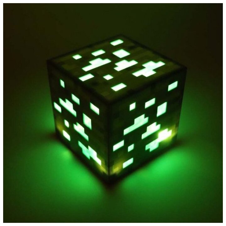 Светильник лампа ночник Майнкрафт куб руды