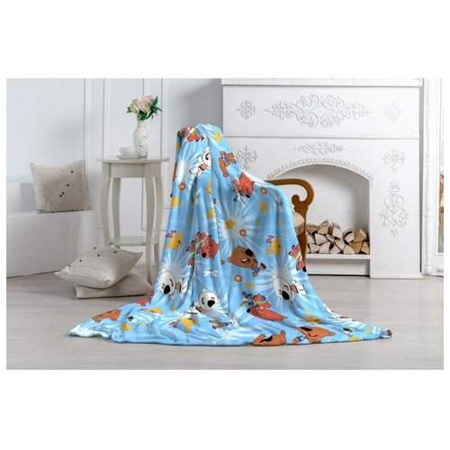 Плед Павлинка МимиМишки размер 150х100 см цвет голубой аэрософт 840₽