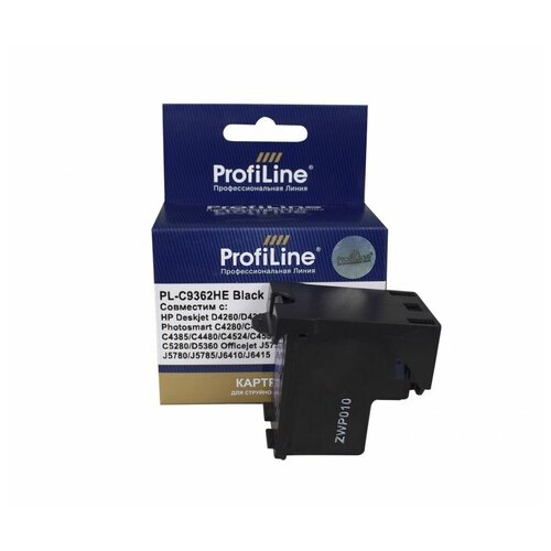 Картридж ProfiLine PL-C9362HE-Bk, 210 стр, черный картридж profiline pl 0431 bk 850 стр черный