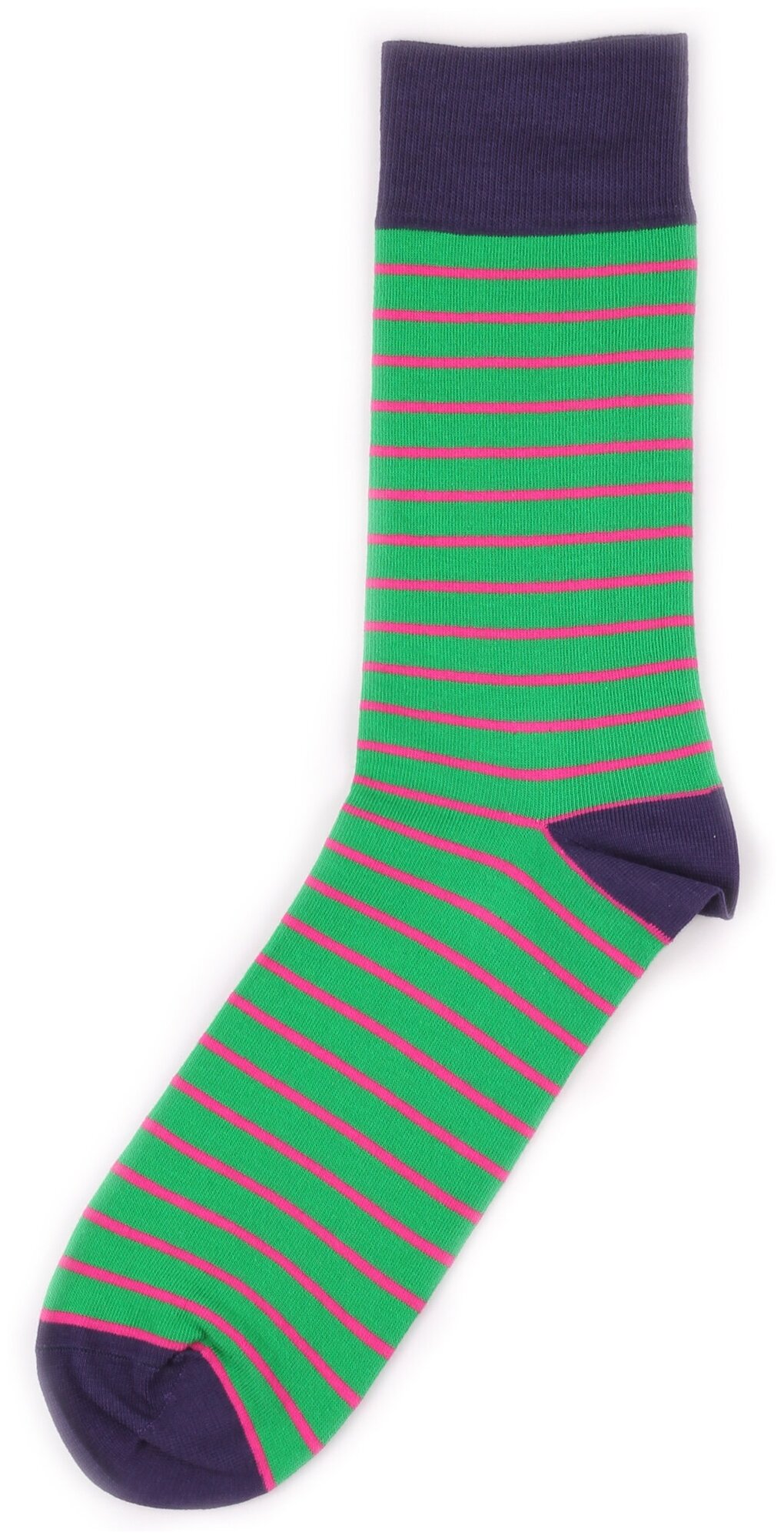 Дизайнерские носки Burning Heels - Horizontal Stripes Green