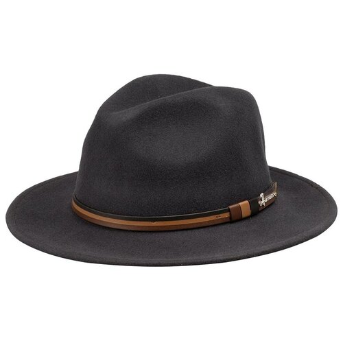 Шляпа Herman, размер 59, серый шляпа федора herman шерсть утепленная размер 57 зеленый