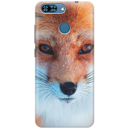 фото Силиконовый чехол на zte blade v9 vita / зте блейд в9 вита с принтом "спокойный лис gosso