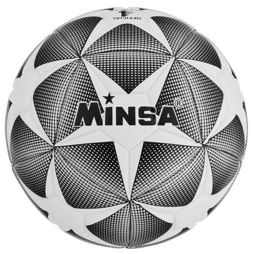 MINSA Мяч футбольный MINSA, PU, машинная сшивка, 32 панели, р. 4 мяч футбольный minsa размер 4 32 панели pvc машинная сшивка
