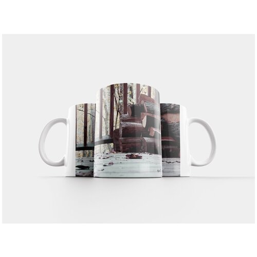 фото Кружка "бревно, древесина, веранда" 320 мл lotsprints