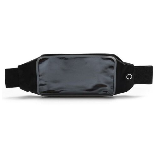 Сумка спортивная на пояс для телефона ONLYTOP, 23 см, цвет чёрный