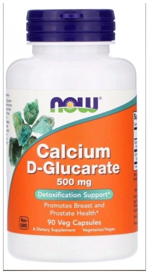 Капсулы NOW Calcium D-Glucarate, 110 г, 500 мг, 90 шт.