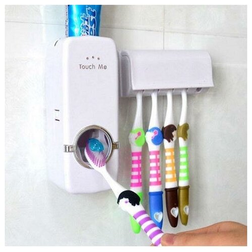 Дозатор для зубной пасты с держателем для зубных щеток