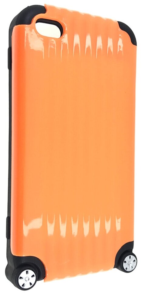 Чехол для iPhone 4/4S Накладка противоударная из резина и пластика в виде чемодана