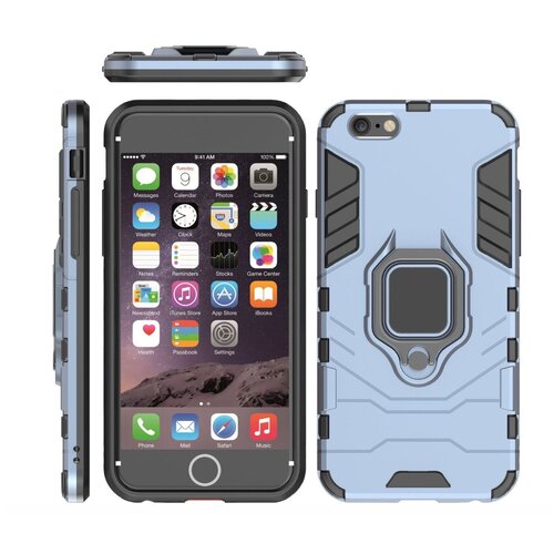 фото Чехол-бампер mypads для iphone 6/ 6s 4.7 (айфон 6 / 6с) противоударный усиленный ударопрочный серый