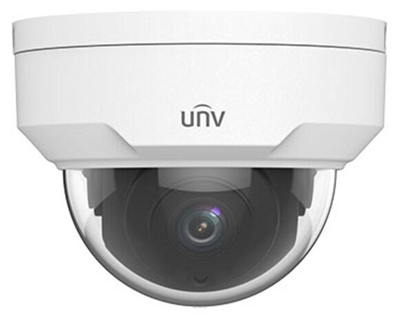 Uniview IPC322LB-DSF28K-G-RU Видеокамера IP купольная антивандальная {1/2.7" 2 Мп КМОП @ 30 к/с, ИК-подсветка до 30м., 0.01 Лк @F2.0, объектив 2.