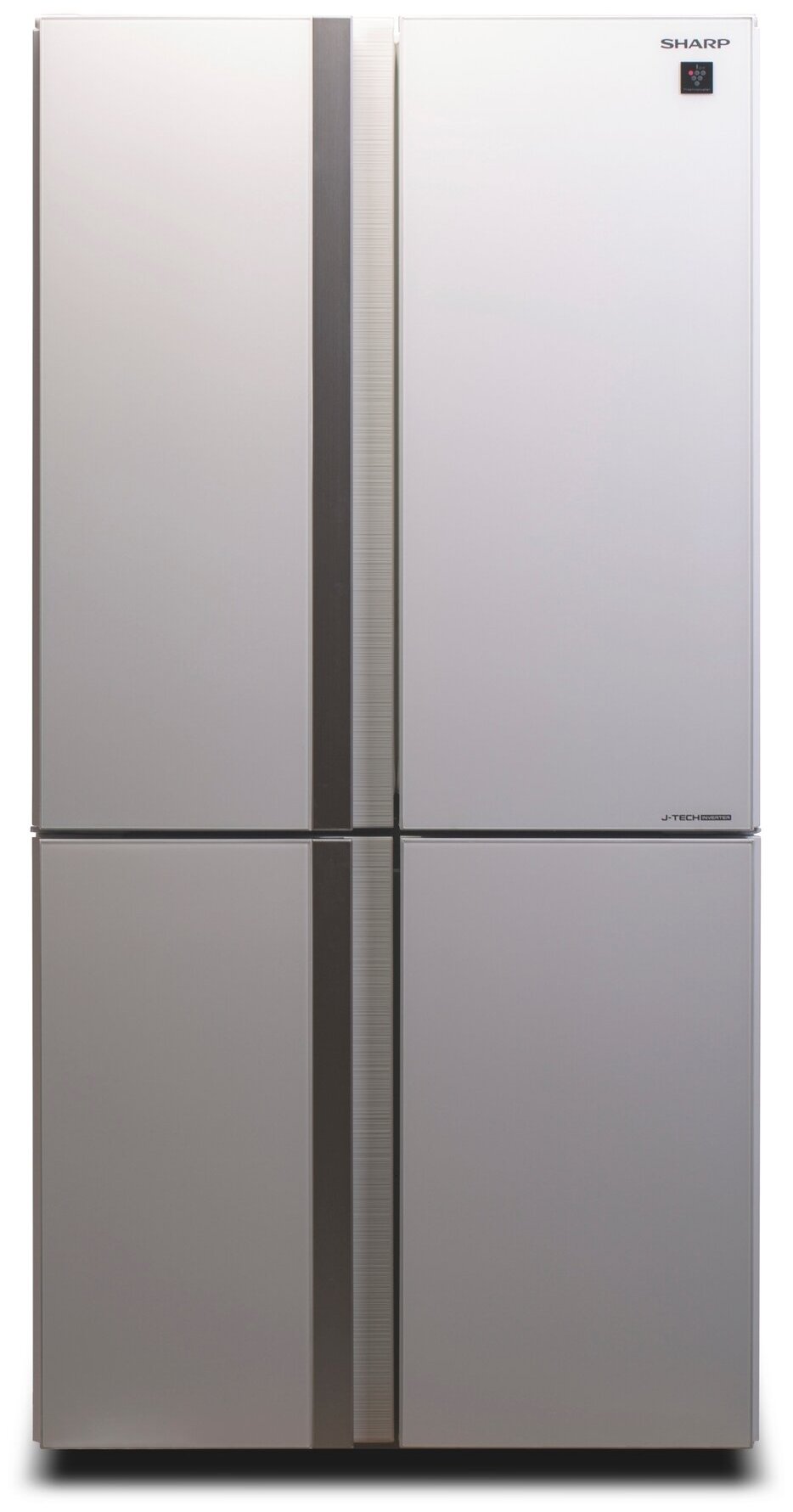 Холодильник SHARP , трехкамерный, белый - фото №1