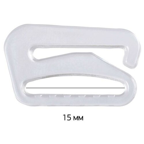Крючок для бюстгальтера пластик ARTA.F.622K 15,7мм, цв.прозрачный, уп.50шт