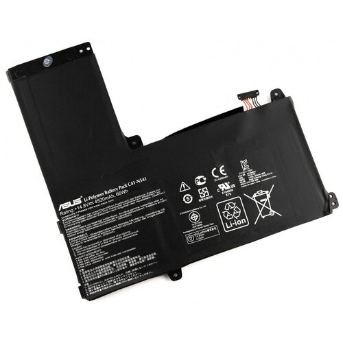 Аккумулятор для ноутбука Asus N541 Q501 (14.8V 4500mAh) Original P/N: C41-N541 аккумулятор iqzip для ноутбука asus n541 14 8v 4520mah pn c41 n541