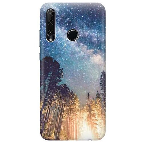 фото Ультратонкий силиконовый чехол-накладка для honor 10i / 20e с принтом "млечный путь" gosso