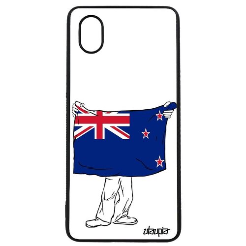 фото Чехол для телефона // samsung galaxy a01 // "флаг новой зеландии с руками" стиль страна, utaupia, белый