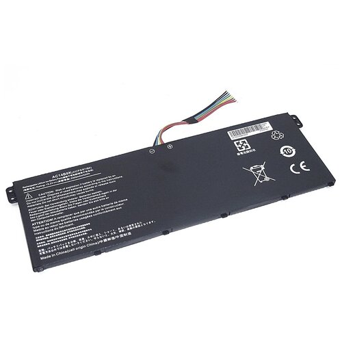 аккумулятор для ноутбука acer aspire v13 ac14b8k 4s1p 15 2v 2200mah oem черная Аккумуляторная батарея для ноутбука Acer Aspire V13 (AC14B8K-4S1P) 15.2V 46Wh OEM черная