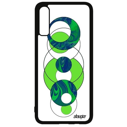 фото Новый чехол на // galaxy a70 // "круги" кольца структура, utaupia, зеленый