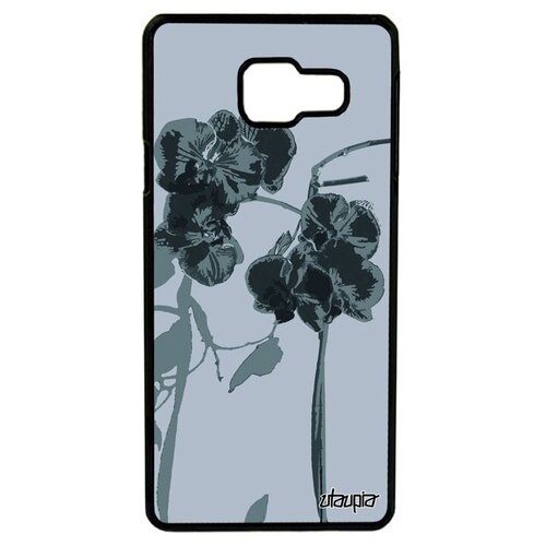 фото Стильный чехол на смартфон // samsung galaxy a3 2016 // "цветы" flower стиль, utaupia, серый