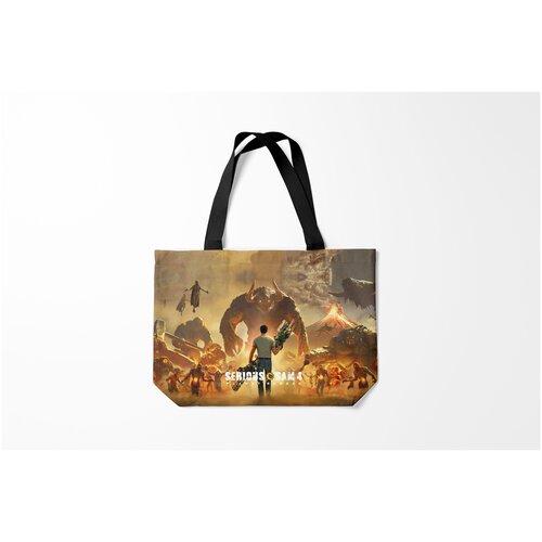 фото Сумка-шоппер / 46х35 см / геймерам / serious sam 4 burnettie