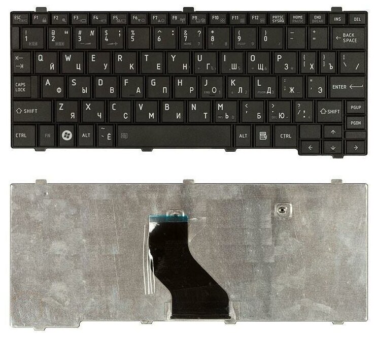 Клавиатура keyboard NSK-TK00R для ноутбука Toshiba Portege T110 Satellite Pro T110 Mini NB200 NB255 NB300 черная 1077₽
