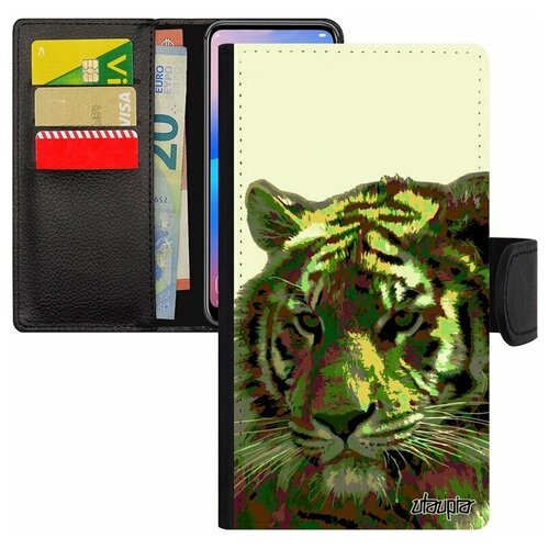 фото Чехол- книжка на мобильный iphone 7, "царь тигр" хозяин зверь utaupia
